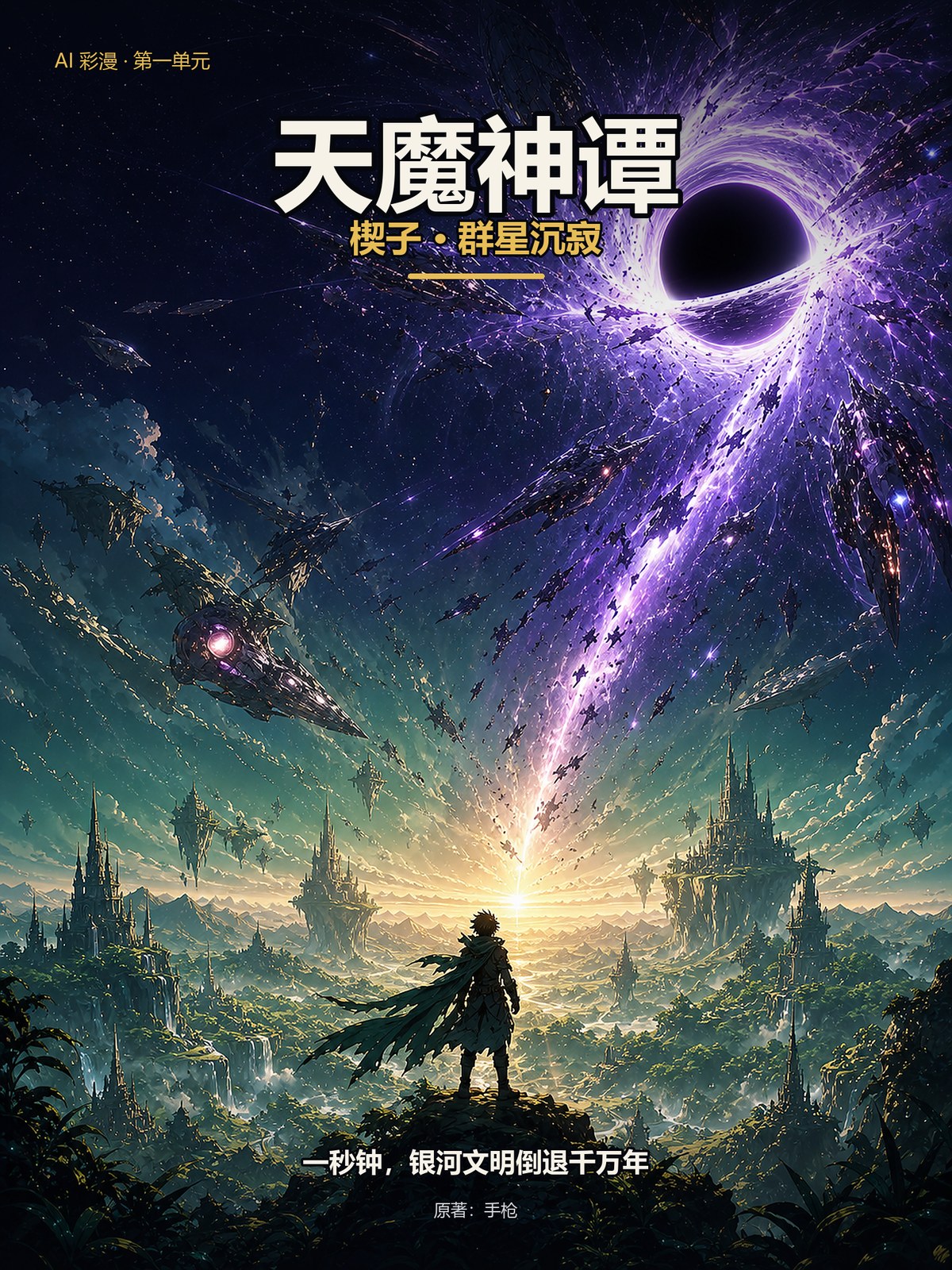《天魔神谭》AI 彩漫第一单元封面